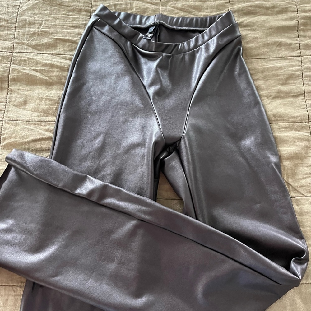 SKIMS BLACK LEATHER PANTS